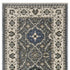 5' X 8' Blue And Gray Oriental Area Rug With Fringe